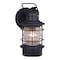 Vaxcel Hyannis 1 Light Black Coastal Lantern Cylinder Outdoor Wall Lantern Clear Glass OW37051TB - alternate 1